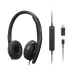 Diadema Lenovo ANC Headset Gen 2 - Alámbrico - USB-C - Micrófono - Negro - Certificación con Microsoft Teams - 4XD1M45627