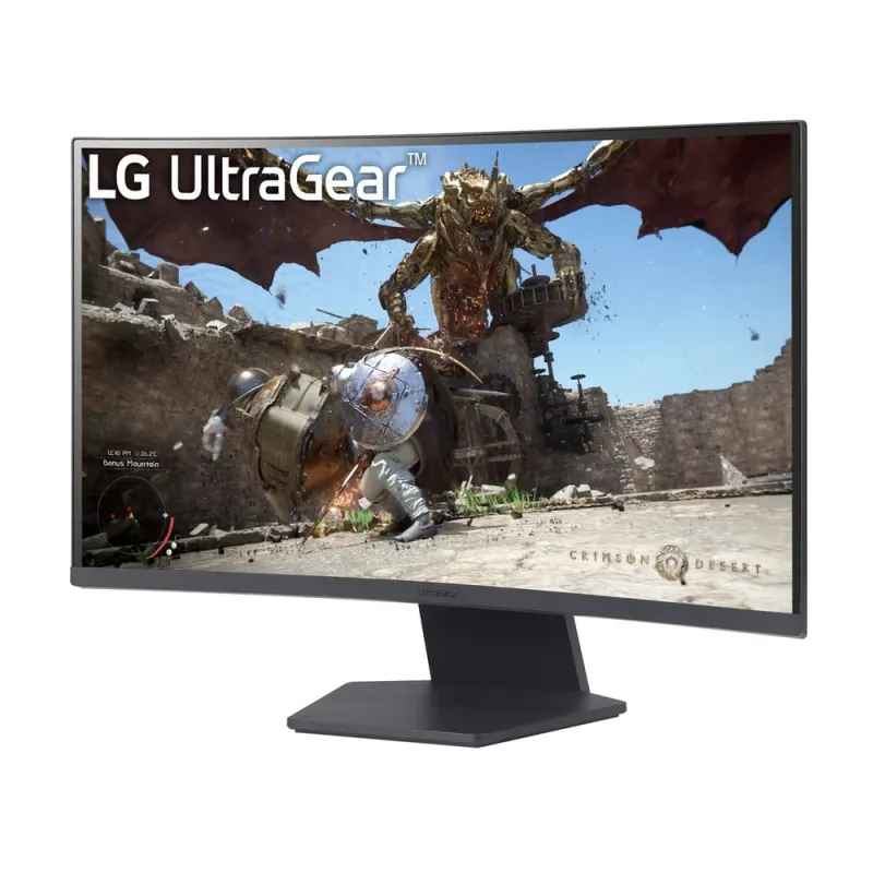 Monitor Gamer LG UltraGear 27GS60QC - 27" - QHD - 180Hz - HDMI - DisplayPort - Curvo - 27GS60QC-B