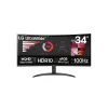 Monitor Gamer LG 34WR50QK - 34" - UltraWide QHD - 100Hz - HDMI - DisplayPort - Curvo - 34WR50QK