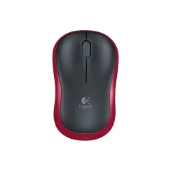 Mouse Logitech M185 - Inalámbrico - USB - Negro con Rojo - 910-003635 Mouse Logitech M185 - Inalámbrico - USB - Negro con Rojo - 910-003635