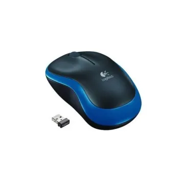 Mouse Logitech M185 - Inalámbrico - USB - Azul - 910-003636
