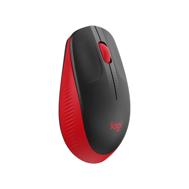 Mouse Logitech M190 Inalámbrico Usb Negro/Rojo - 910-005904