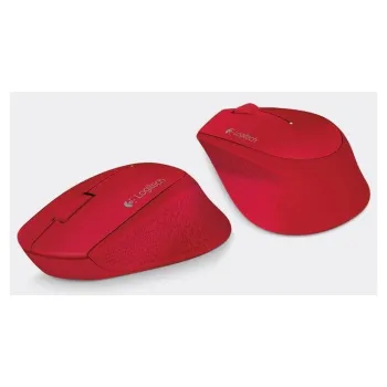 Mouse Óptico Logitech M280 Inalámbrico Usb Rojo - 910-004286