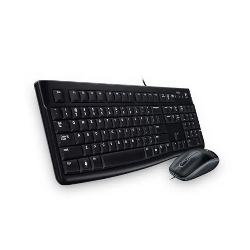Teclado y Mouse Logitech MK120 - Alámbrico - USB - Negro - 920-004428
