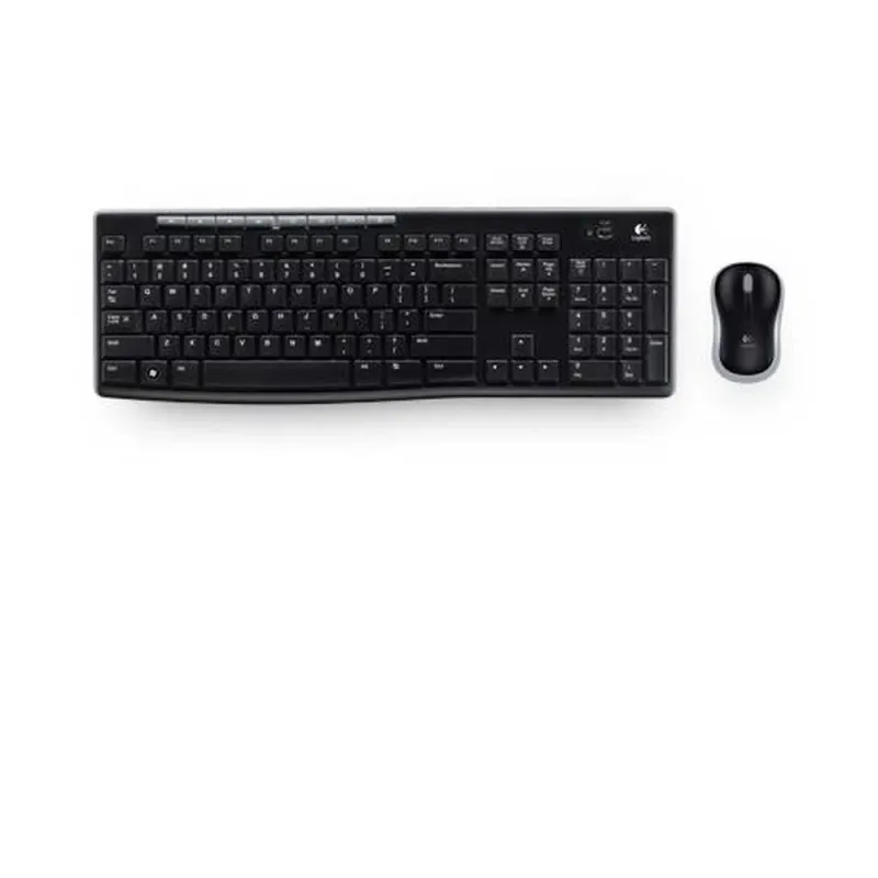 Kit Teclado y Mouse Logitech MK270 - Inalámbrico - Multimedia - Negro - 920-004432