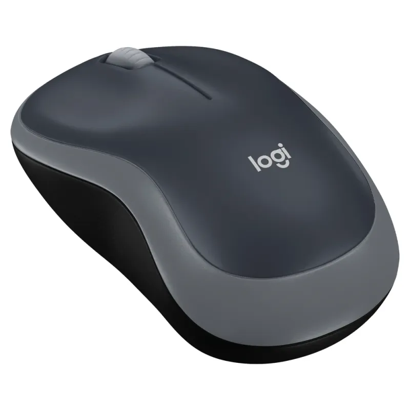 Mouse Óptico Logitech M185 - Inalámbrico - USB - Gris Oscuro - 910-002225