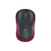 Mouse Logitech M185 - Inalámbrico - USB - Negro con Rojo - 910-003635