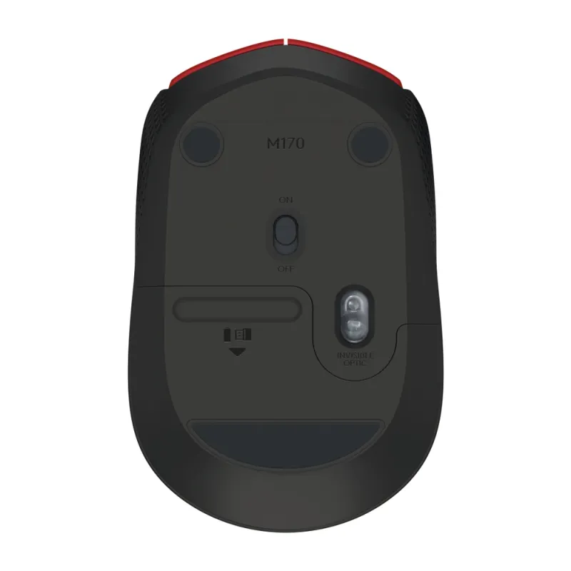 Mouse Óptico Logitech M170 Inalámbrico Usb Rojo - 910-004941