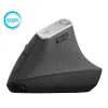 Mouse Logitech MX Vertical - Inalámbrico - Bluetooth - Grafito - 910-005449
