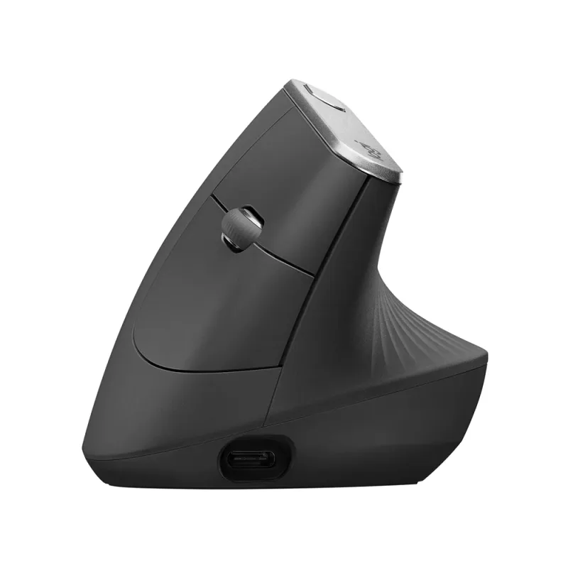 Mouse Logitech MX Vertical - Inalámbrico - Bluetooth - Grafito - 910-005449