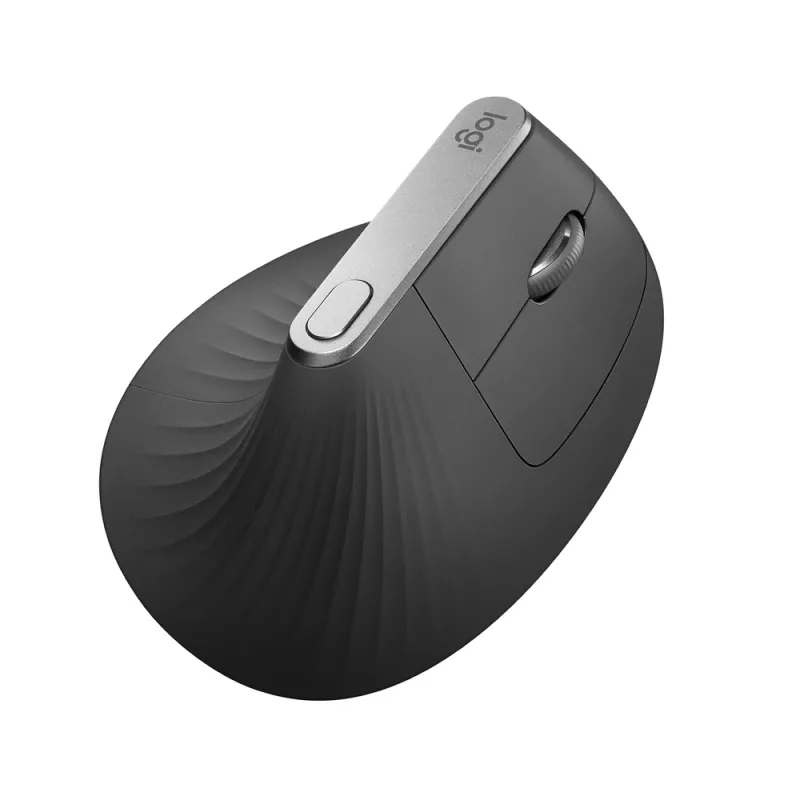 Mouse Logitech MX Vertical - Inalámbrico - Bluetooth - Grafito - 910-005449