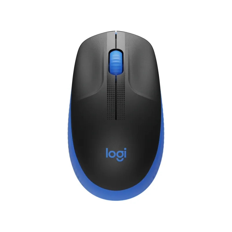Mouse Logitech M190 Inalámbrico Usb Negro/Azul - 910-005903