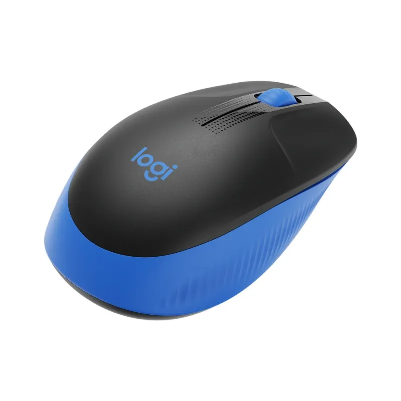 Mouse Logitech M190 Inalámbrico Usb Negro/Azul - 910-005903