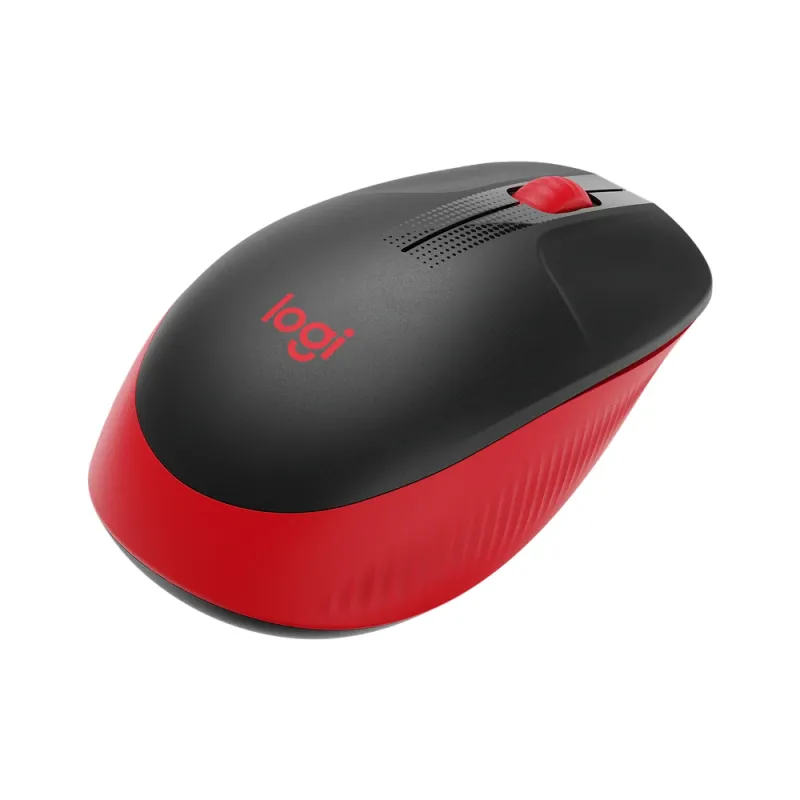 Mouse Logitech M190 Inalámbrico Usb Negro/Rojo - 910-005904