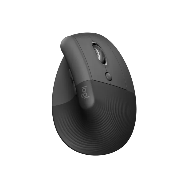 Mouse Logitech Lift Vertical - Inalámbrico - 6 Botones - Grafito - 910-006466