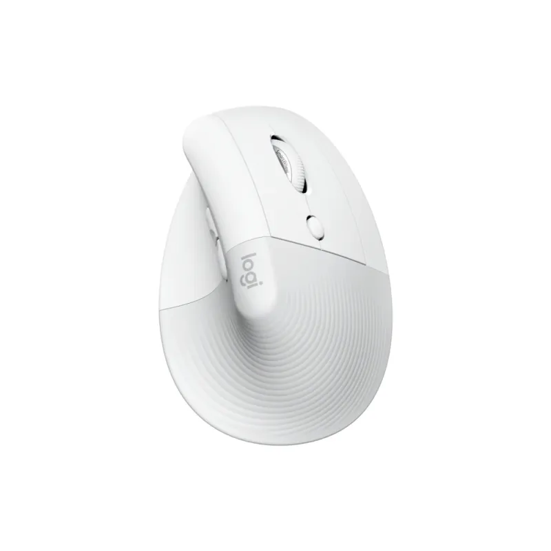 Mouse Logitech Lift Vertical - Inalámbrico - 6 Botones - Blanco - 910-006469