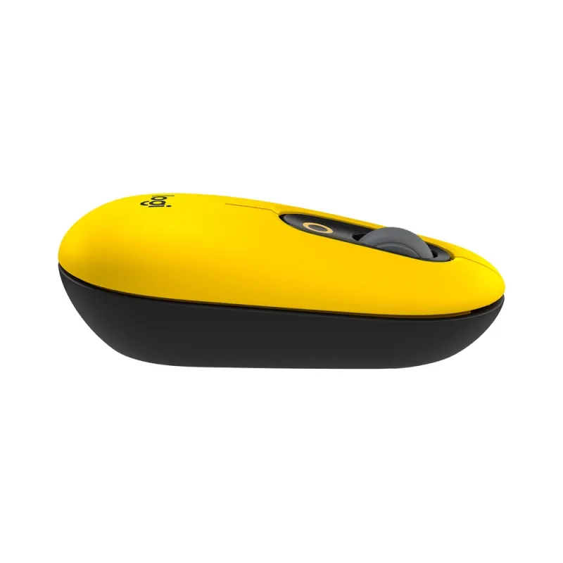 Mouse Logitech POP - Inalámbrico - USB - 4 Botones - Amarillo - 910-006549