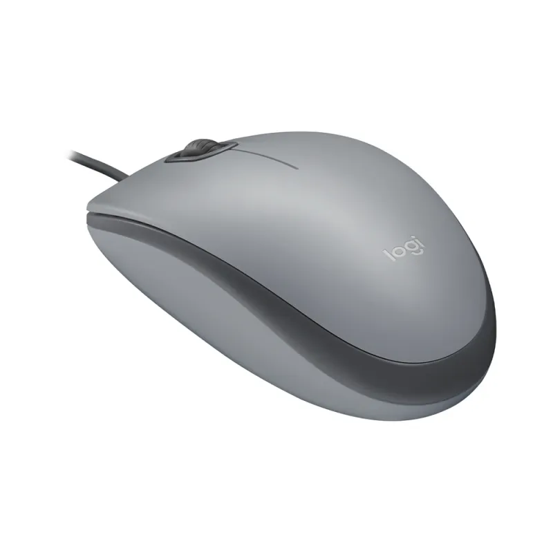 Mouse Logitech M110 SILENT - Alámbrico - USB - Gris - 910-006757