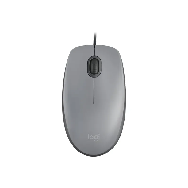 Mouse Logitech M110 SILENT - Alámbrico - USB - Gris - 910-006757
