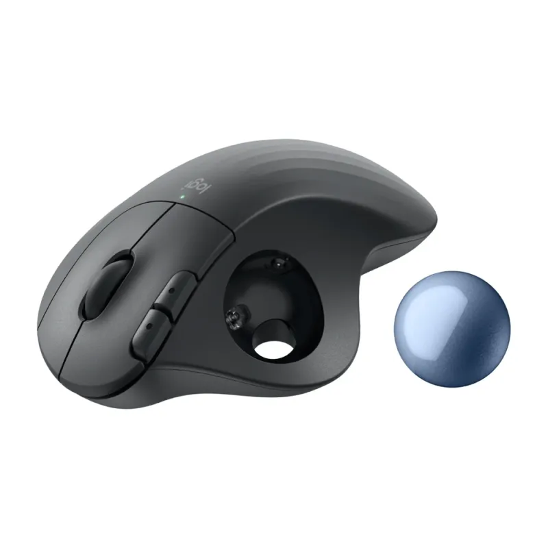 Mouse Logitech ERGO M575S - Inalambrico - USB - Trackball - Grafito - 910-007031