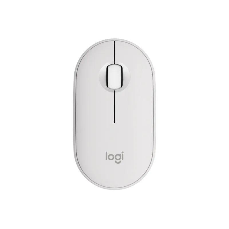 Mouse Logitech Pebble 2 M350S - Inalámbrico - Blanco - 910-007047