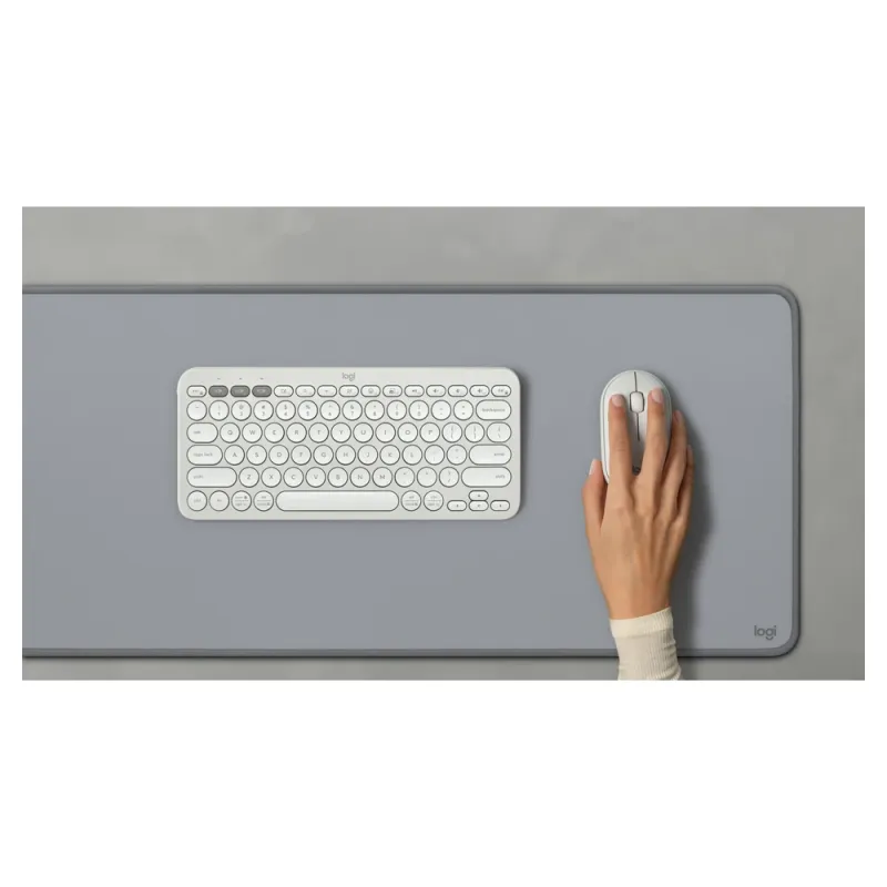 Mouse Logitech Pebble 2 M350S - Inalámbrico - Blanco - 910-007047