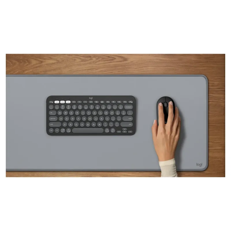 Mouse Logitech Pebble 2 M350S - Inalámbrico - Grafito - 910-007049