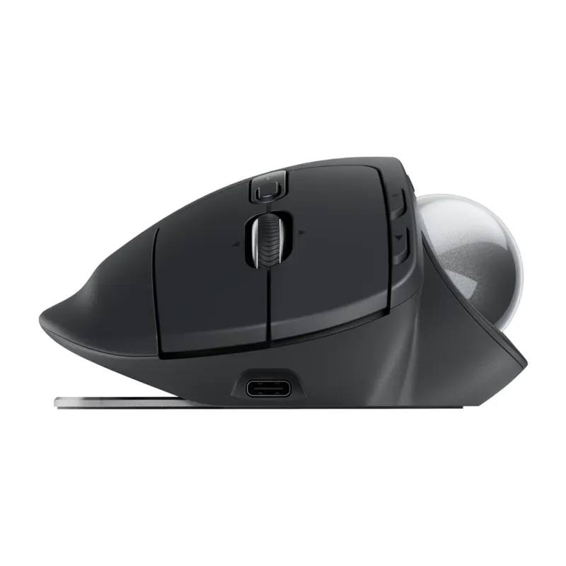 Mouse Logitech MX Ergo S - Inalámbrico - 8 Botones - Trackball - Negro - 910-007261