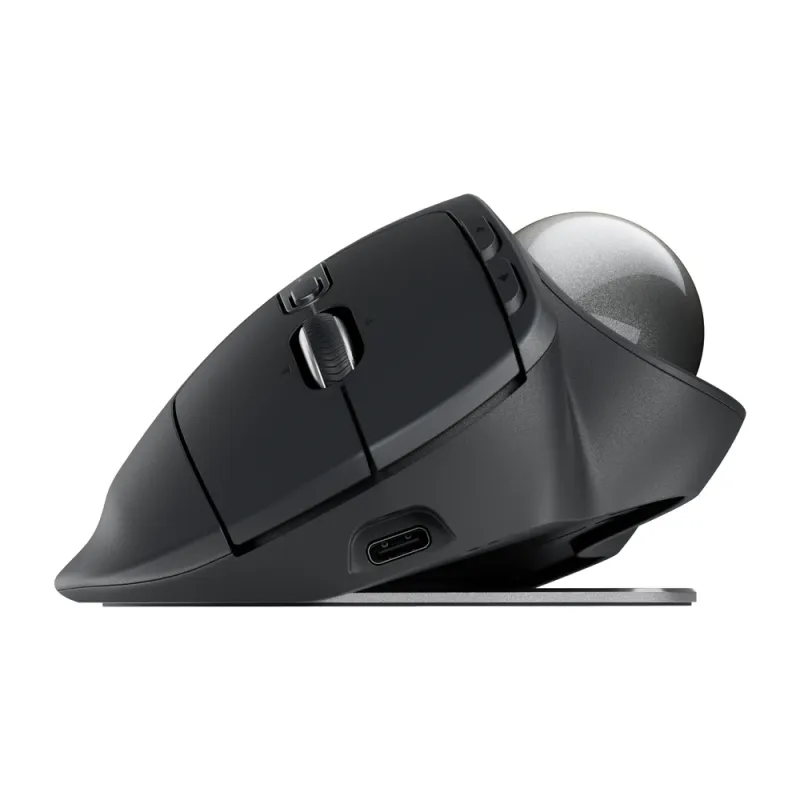 Mouse Logitech MX Ergo S - Inalámbrico - 8 Botones - Trackball - Negro - 910-007261