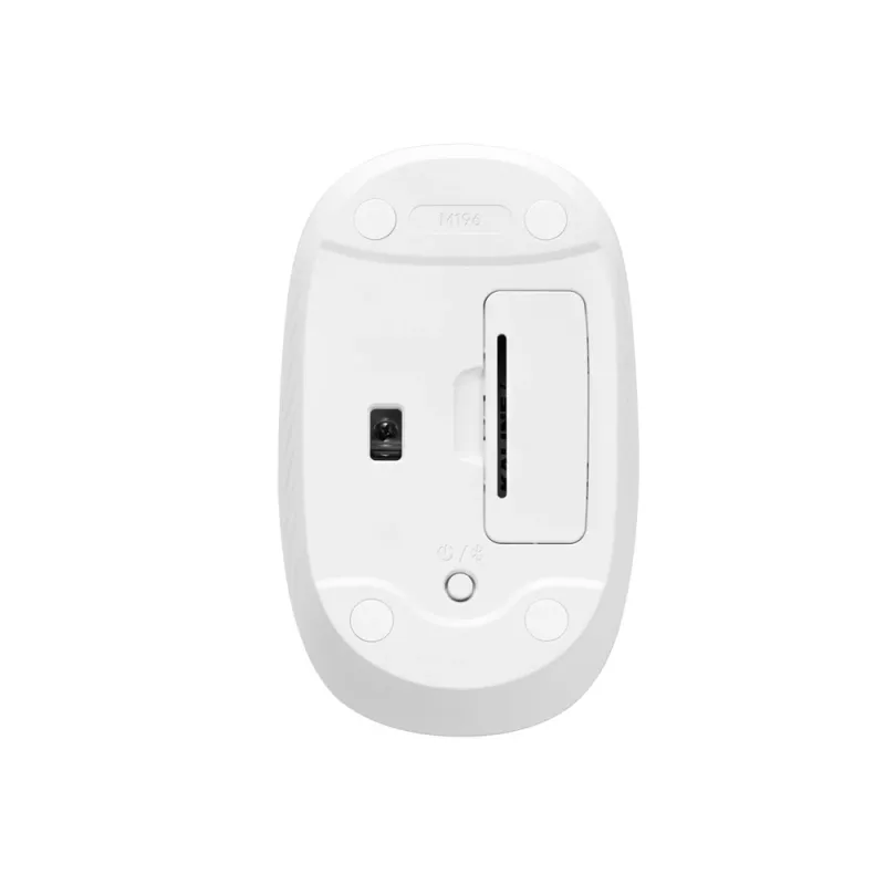 Mouse Logitech M196 - Inalámbrico - Bluetooth - Blanco - 910-007457