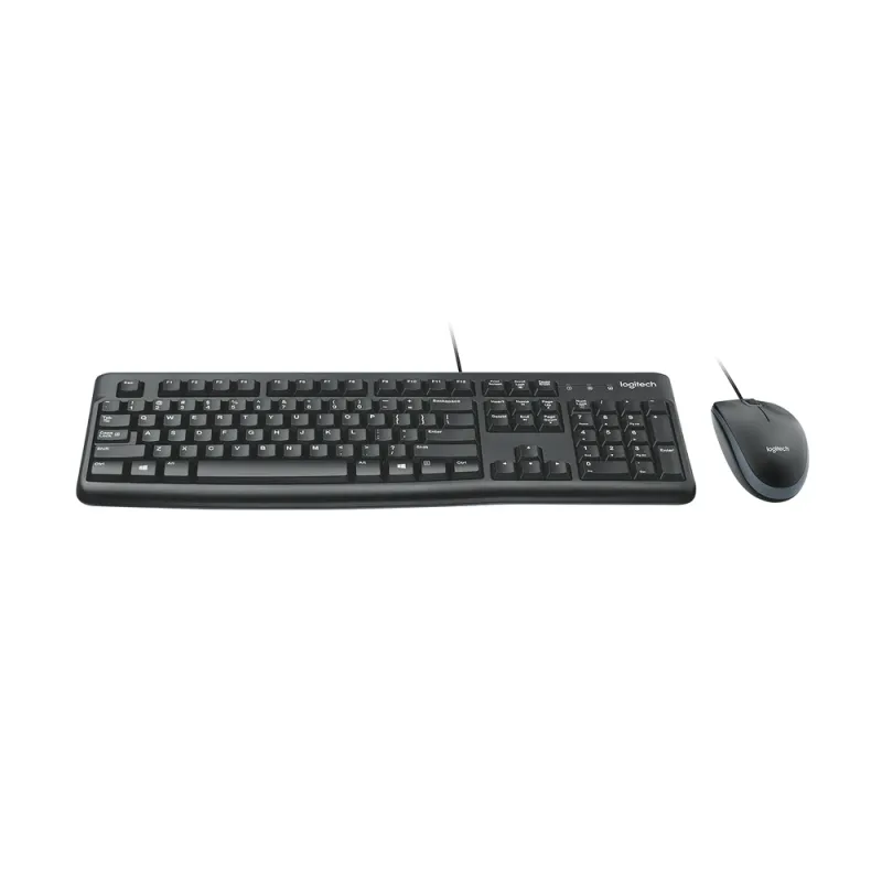 Teclado y Mouse Logitech MK120 - Alámbrico - USB - Negro - 920-004428