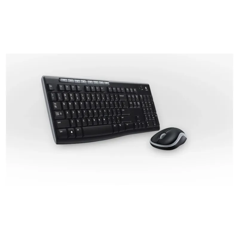 Kit Teclado y Mouse Logitech MK270 - Inalámbrico - Multimedia - Negro - 920-004432