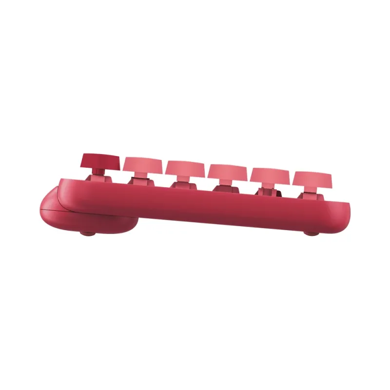Teclado Logitech POP Keys - Inalámbrico - Bluetooth / USB - Rosa Coral - 920-010715