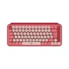 Teclado Logitech POP Keys - Inalámbrico - Bluetooth / USB - Rosa Coral - 920-010715