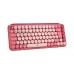 Teclado Logitech POP Keys - Inalámbrico - Bluetooth / USB - Rosa Coral - 920-010715