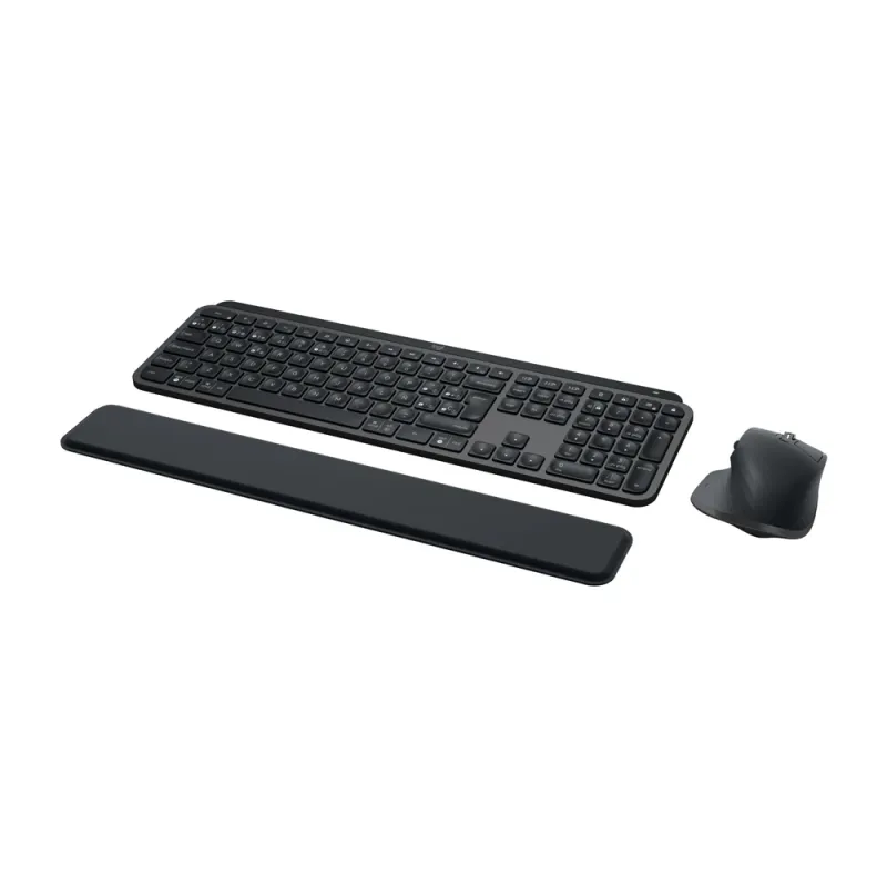 Kit Teclado y Mouse Logitech MX Keys Combo for Business Gen 2 - Teclado - Mouse - Reposamuñecas - Español - 920-010924