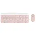 Kit Teclado y Mouse Logitech MK470 - Inalámbrico - USB - Rosa - 920-011312