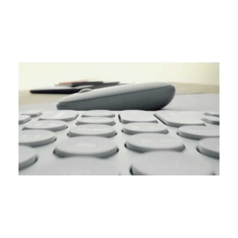 Teclado Logitech PEBBLE KEYS 2 K380S - Inalámbrico - Bluetooth - Inglés - Blanco - 920-011784