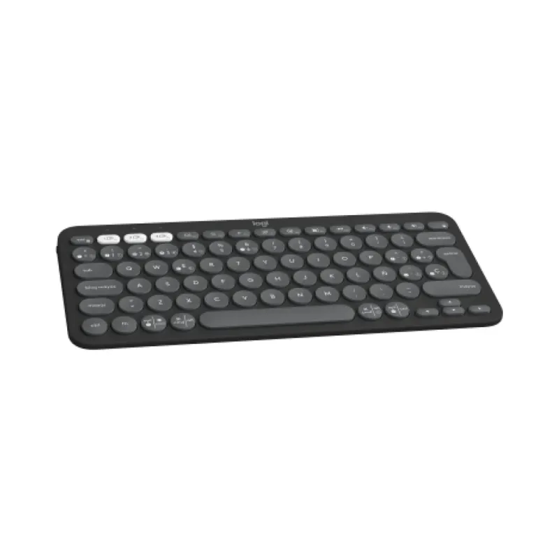 Teclado Logitech PEBBLE KEYS 2 K380S - Inalámbrico - Bluetooth - Grafito - 920-011783
