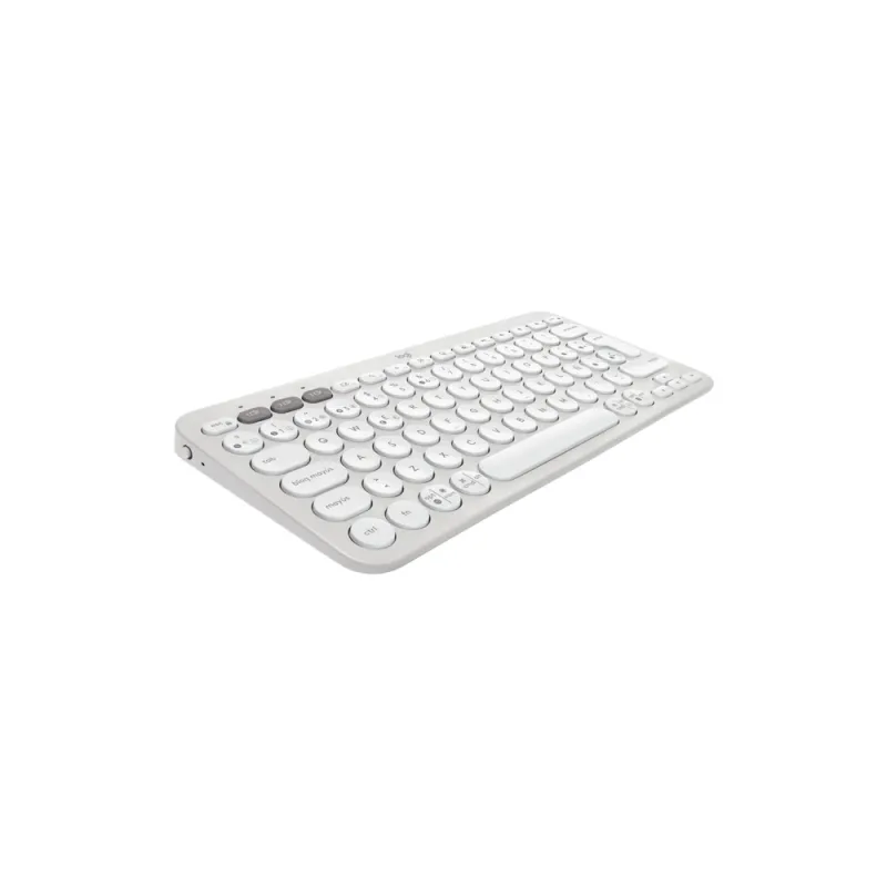 Teclado Logitech PEBBLE KEYS 2 K380S - Inalámbrico - Bluetooth - Inglés - Blanco - 920-011784