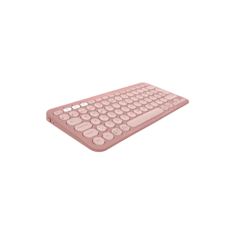 Teclado Logitech PEBBLE KEYS 2 K380S - Inalámbrico - Bluetooth - Inglés  - Rosa - 920-011785