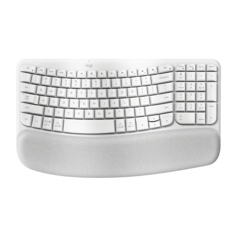 Teclado Logitech Wave Keys - Inalambrico - USB - Blanco - 920-012279