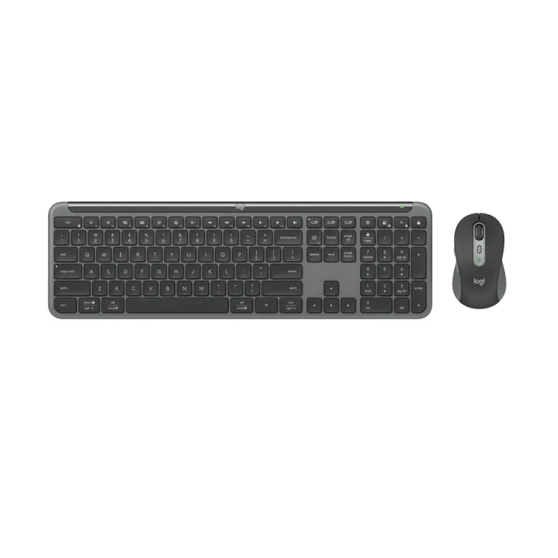 Kit de Teclado y Mouse Logitech SIGNATURE SLIM COMBO MK950 - Inalámbrico - USB - Español - Negro - 920-012473