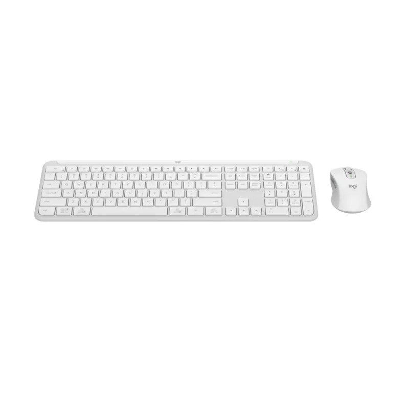Kit de Teclado y Mouse Logitech SIGNATURE SLIM COMBO MK950 - Inalámbrico - USB - Español - Blanco - 920-012594