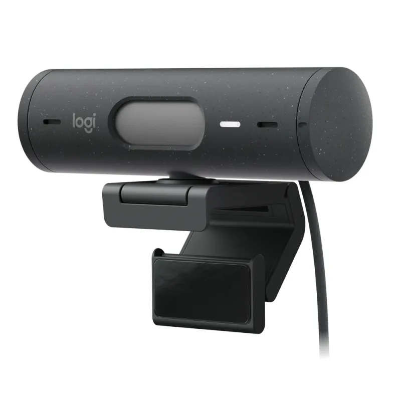 Cámara Web Logitech Brio 500 - 1080P - Micrófono - USB-C - Grafito - 960-001412