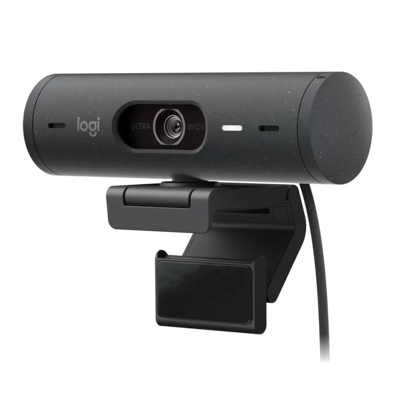 Cámara Web Logitech Brio 500 - 1080P - Micrófono - USB-C - Grafito - 960-001412