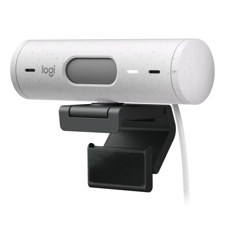 Cámara Web Logitech Brio 500 - 1080P - Micrófono - USB-C - Blanco - 960-001426