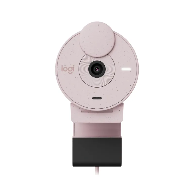 Cámara Web Logitech Brio 300 - 1080P - Micrófono - USB-C - Rosa - 960-001446