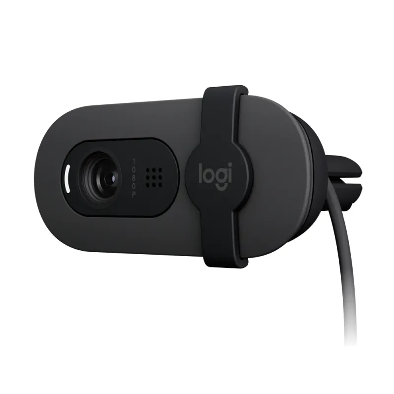 Cámara Web Logitech Brio 100 - 1080p - Micrófono - USB - Grafito - 960-001586