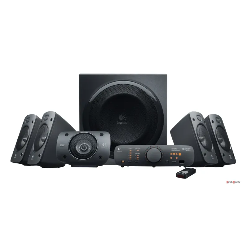 Bocinas Logitech Z906 - 5.1 Canales - 500 Watts RMS - THX - DVD/ iPod/ RCA - 980-000474